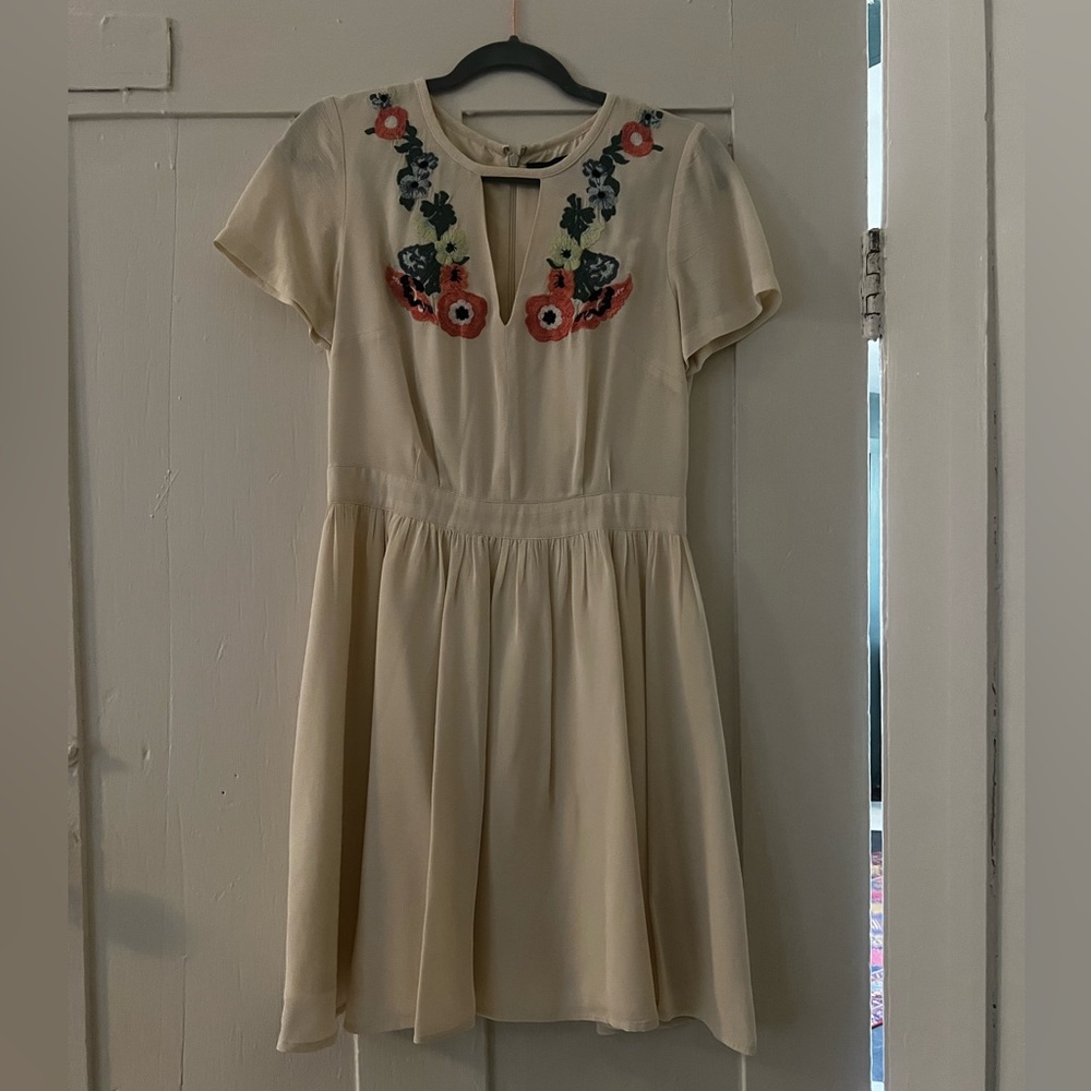French connection floral embroidered dress